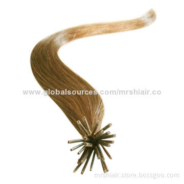 Chestnut Brown Brazilian Stick Remy Shoelace I Tip Remy Hair